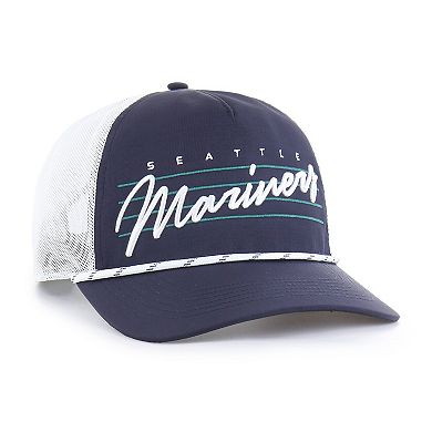Men's '47 Navy Seattle Mariners Brrr Downburst Mesh Hitch Adjustable Hat