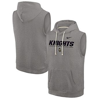 Men's Nike Heather Gray UCF Knights Sideline Standard Issue Sleeveless Hoodie