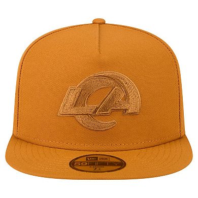 Men's New Era Brown Los Angeles Rams Color Pack A-Frame 59FIFTY Fitted Hat