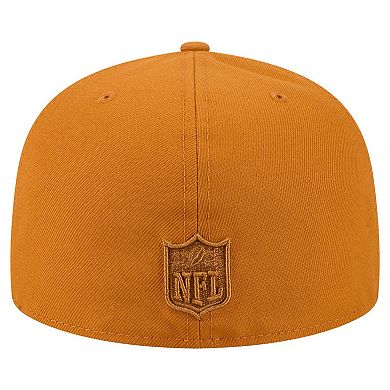 Men's New Era Brown Los Angeles Rams Color Pack A-Frame 59FIFTY Fitted Hat