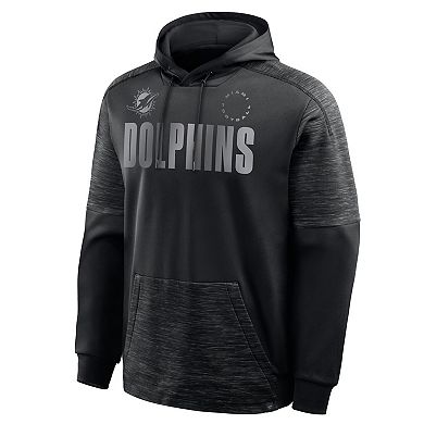 Men's Fanatics Black Miami Dolphins Chip Shot Pullover Hoodie