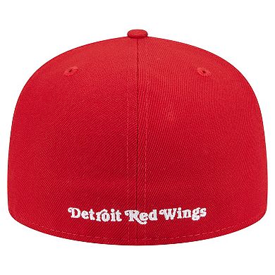 Men's New Era Red Detroit Red Wings Deceptor 59FIFTY Fitted Hat