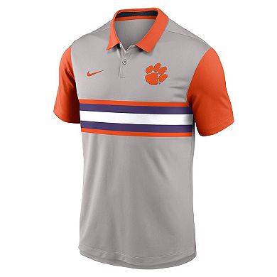 Men's Nike Gray/Orange Clemson Tigers Vapor Performance Polo