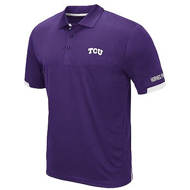 Men's Colosseum Purple TCU Horned Frogs Santry Polo