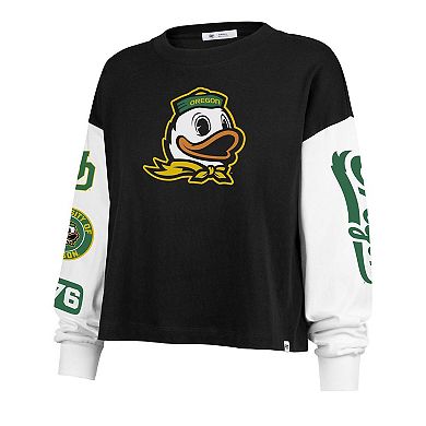 Women's '47 Black Oregon Ducks Sydney Long Sleeve T-Shirt