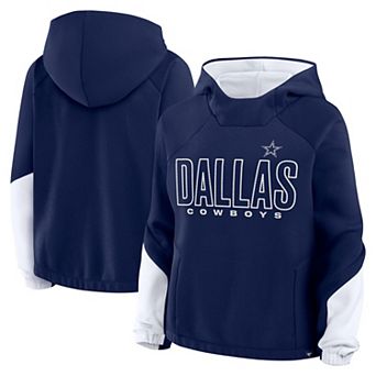 Women's Fanatics Navy Dallas Cowboys Play Clock Bling Hoodie