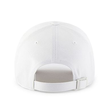 Men's '47 White Texas Rangers Foundational Pinch Offside Adjustable Hat