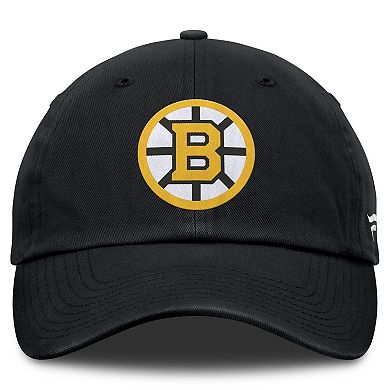 Men's Fanatics Black Boston Bruins Primary Logo Adjustable Hat