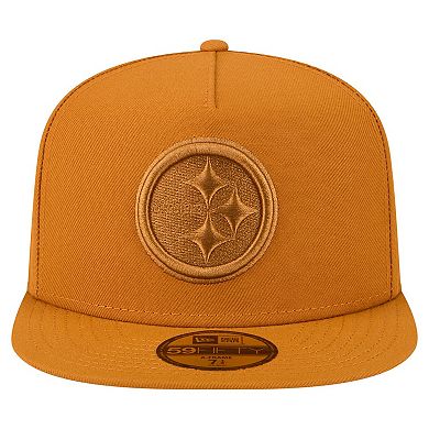 Men's New Era Brown Pittsburgh Steelers Color Pack A-Frame 59FIFTY Fitted Hat