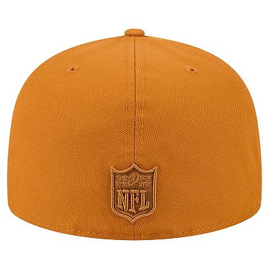 Men's New Era Brown Pittsburgh Steelers Color Pack A-Frame 59FIFTY Fitted Hat