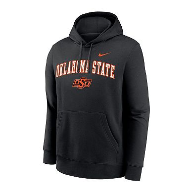 Men's Nike Black Oklahoma State Cowboys Club Pullover Hoodie