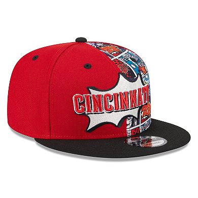 Youth New Era Red/Black Cincinnati Reds 2025 MLB Diamond Hero Edition 9FIFTY Snapback Hat
