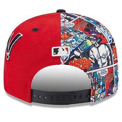 Youth New Era Red/Black Cincinnati Reds 2025 MLB Diamond Hero Edition 9FIFTY Snapback Hat