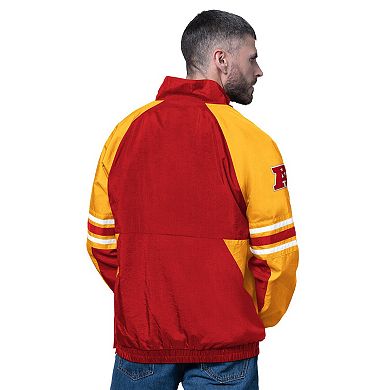 Men's Starter Red Kansas City Chiefs Prospect Half-Zip Pullover