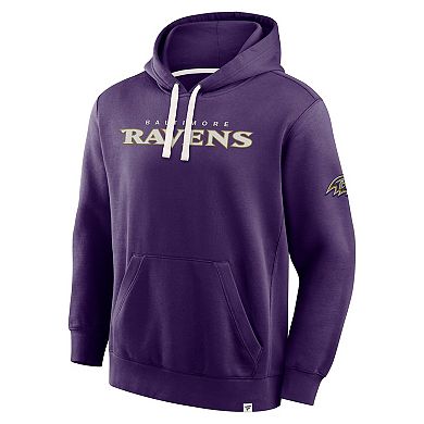 Men's Fanatics Purple Baltimore Ravens New Horizons Heritage Pullover Hoodie