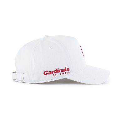 Men's '47 White St. Louis Cardinals Foundational Pinch Offside Adjustable Hat