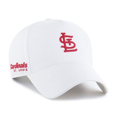 Men's '47 White St. Louis Cardinals Foundational Pinch Offside Adjustable Hat