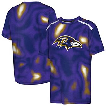 Youth Outerstuff Purple Baltimore Ravens End Zone Dri-Tek T-Shirt