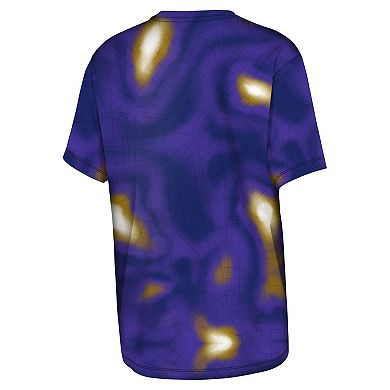 Youth Outerstuff Purple Baltimore Ravens End Zone Dri-Tek T-Shirt