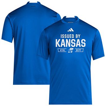 Men's adidas Royal Kansas Jayhawks 2025 Training Performance Team T-Shirt