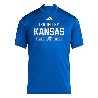 Men's adidas Royal Kansas Jayhawks 2025 Training Performance Team T-Shirt