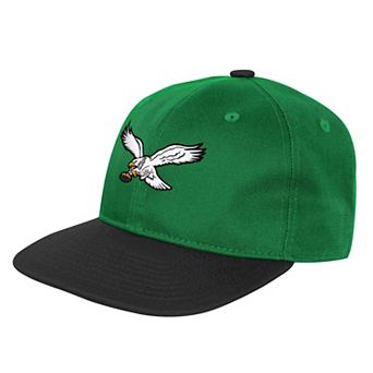 Youth Outerstuff Kelly Green Philadelphia Eagles True Retro Adjustable Hat