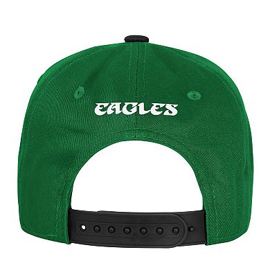 Youth Outerstuff Kelly Green Philadelphia Eagles True Retro Adjustable Hat