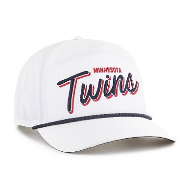 Men's '47 White Minnesota Twins Brrr Fairway Hitch Adjustable Hat
