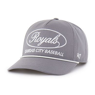 Men's '47 Gray Kansas City Royals Foundational Hitch Adjustable Hat
