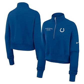 Women's Nike Royal Indianapolis Colts Primetime Phoenix Half-Zip Sweatshirt