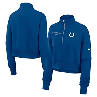 Women's Nike Royal Indianapolis Colts Primetime Phoenix Half-Zip Sweatshirt