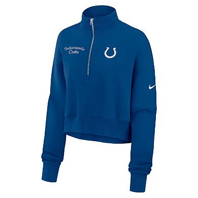 Women's Nike Royal Indianapolis Colts Primetime Phoenix Half-Zip Sweatshirt