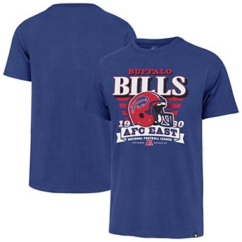 Men's '47 Royal Buffalo Bills Stripe Splash Franklin Throwback T-Shirt
