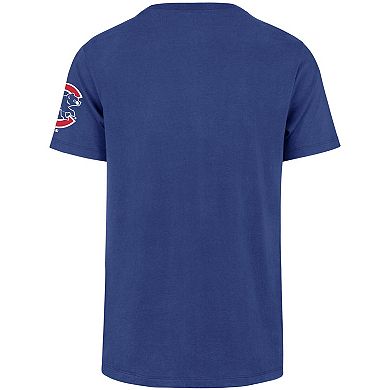 Men's '47 Royal Chicago Cubs Upside Down Two-Peat Franklin T-Shirt