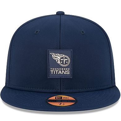 Men's New Era Navy Tennessee Titans 2025 Sideline 59FIFTY Fitted Hat