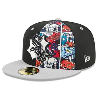 Men's New Era Black/Gray Chicago White Sox 2025 MLB Diamond Hero Edition 59FIFTY Fitted Hat