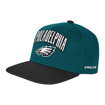 Youth Outerstuff Midnight Green Philadelphia Eagles Essentials Adjustable Hat