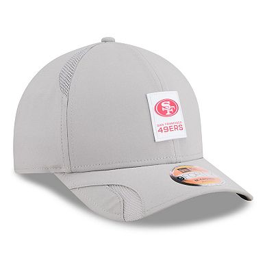 Men's New Era Gray San Francisco 49ers 2025 Sideline M-Crown 9FORTY Adjustable Hat