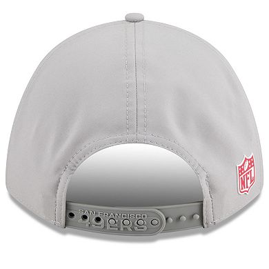 Men's New Era Gray San Francisco 49ers 2025 Sideline M-Crown 9FORTY Adjustable Hat