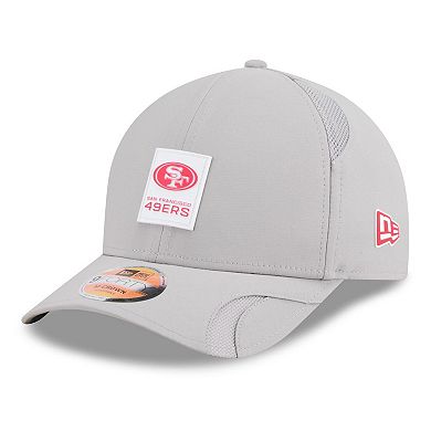 Men's New Era Gray San Francisco 49ers 2025 Sideline M-Crown 9FORTY Adjustable Hat