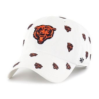 Unisex '47 White Chicago Bears Confetti Clean Up Adjustable Hat