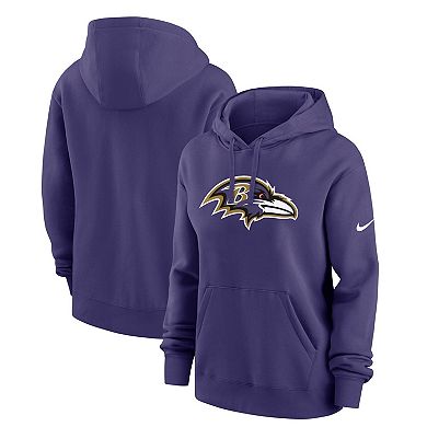 Women's Nike Purple Baltimore Ravens Club Fleece Pullover Hoodie