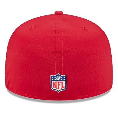 Men's New Era Red Tampa Bay Buccaneers 2025 Sideline 59FIFTY Fitted Hat