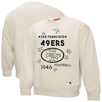 Women's Fanatics Cream San Francisco 49ers Plus Size Shooting Star Pullover Sweatshirt