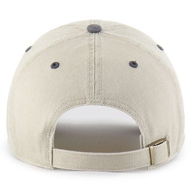 Men's '47 Khaki Miami Dolphins Breaking Trail Clean Up Adjustable Hat