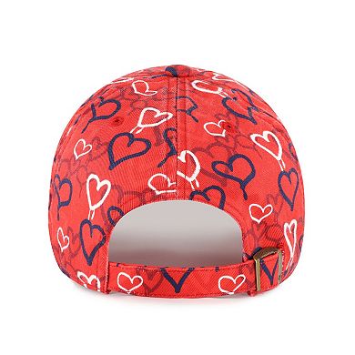 Girls Youth '47 Red Washington Nationals Mural Clean Up Adjustable Hat