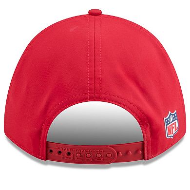 Youth New Era Scarlet San Francisco 49ers 2025 Sideline 9FORTY Adjustable Hat