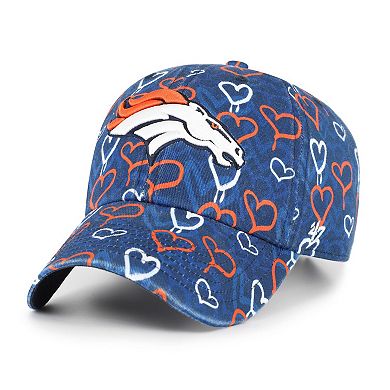 Girls Toddler '47 Navy Denver Broncos Mural Clean Up Adjustable Hat