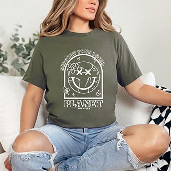 Simply Sage Market S.W.Smiley Support Your Local Planet Short Sleeve Tee