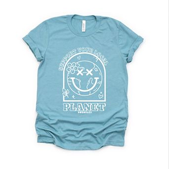 Simply Sage Market S.W.Smiley Support Your Local Planet Short Sleeve Tee